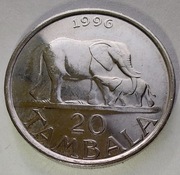 MALAWI 20 Tambala 1996 ŁADNA