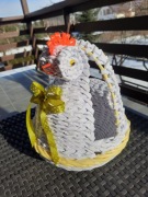 Koszyczek kurka , koszyczek z wikliny