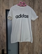 Tshirt koszulka bawełniana bluzka adidas s kremowa 