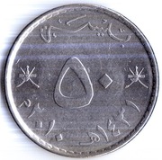 OMAN 50 baisa 2010 (1431), KM# 153a, AU, magnetyczna