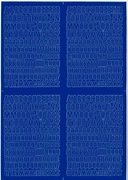 LITERY SAMOPRZYLEPNE FOLIA 10mm 176 x 250m