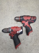 Wkrętarki Milwaukee USZKODZONE