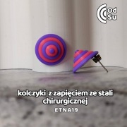 Kolczyki ETNA 19 - fioletowo-różowe