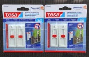 Haczyki Samoprzylepne Tesa Gwóźdź Regulowany do Płytek Metalu 3kg x 4