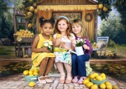 Tło Fotograficzne Materiałowe -tkanina FOX 205g - wiosenne 200x250 cm 