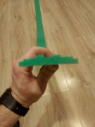 Prowadnica łańcuchowa z PE zielona