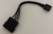 ADAPTER ZASILANIA ATA  / FDD FLOP WENTYLATOR MINI ATA 4-PIN CZARNY KABEL