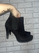 Botki zimowe Marco Tozzi na obcasie damskie 39