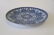 Talerz patera COCEMA Fes Morocco 32 cm mozaika Bleu de Fes vintage