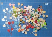 SCRAPKI KRAKÓW listki gałazki 50 szt. mix kolor (F11)