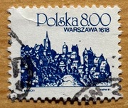 2593, * kasowany, Polskie miasta na starych rycinach