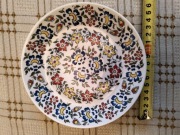 Piękny ręcznie malowany talerz Cepelia Opole pamiątka ceramika prl