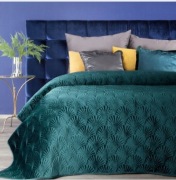 Narzuta dekoracyjna 220x240 ciemnoturkusowa