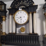 Zegar wieden  XIX wiek kwadransowy  z datownikiem