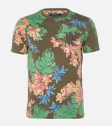 POLO RALPH LAUREN Floral Print Hawaii T-shirt Custom Slim Fit koszulka M