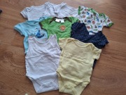 Zestaw chłopięcych body z krótkim rękawem 68