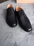 Półbuty Męskie Skórzane Czarne Nowe Rozm. 41 eleganckie stylowe sznurowane