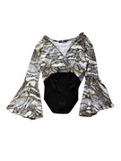 Stylowe body Daisy Street 40,L vintage szerokie rękawy