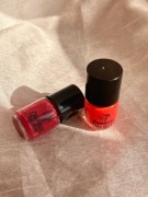 Lakier do paznokci 2 lakiery czerwony pomarańczowy