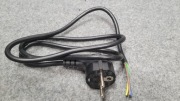 Nowy przewód zasilający przyłączeniowy kabel czarny wtyczka kąt. Schuko 1m