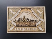 Banknot Notgeld 50 Fenigów 1922 Hagenow Meklemburgia Niemcy Reutergeld 