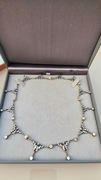 Złoty naszyjnik, kolia diamentowa 8.17 ct