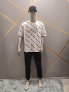 T-shirt męski KARL LAGERFELD czarny z nadrukiem rozmiar M