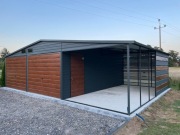 Garaż blaszany, wiata. WZMOCNIONY PROFILAMI. Producent. Cała Polska