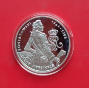 10 ZŁOTYCH STANISŁAW AUGUST PONIATOWSKI 2005 rok - srebro AG