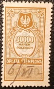 Polska - Revenue  Oplata Stemplowa,30000 marek polskich