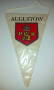 Proporczyk Augustów Herb Polska Flaga Orzeł bez korony