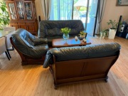 Zestaw mebli skórzanych+ ława