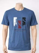 Koszulka Męska T-shirt Bawełna Niebieska Nowa rozmiar M