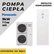 Pompa Ciepła Panasonic T-CAP 9kw AiO z montażem