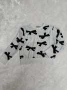 Sweter kokardki jesień modny viral ciepły 133/140 9/10l