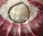 Bransoletka Rubin zioisyt kianit fuchsyt naturalny zrost