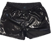 Szorty spodenki ortalion błyszczący czarny M