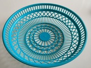 Plastikowy koszyk, turkusowy kolor