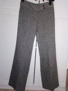 Spodnie H&M, rozm. 34, 35% wełna, melanż