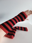 Długie rękawiczki mitenki 