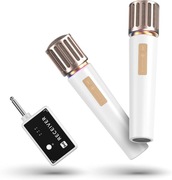 Mikrofon bezprzewodowy ładowany 60m Karaoke mini jack 2szt