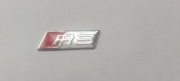 Naklejka Znaczek AUDI RS SLINE Emblemat Kierownica Kluczyk logo 27mm x 9mm