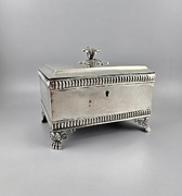 Cukiernica skrzynkowa srebro Wrocław Breslau Schulz