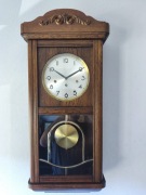 450 Zegar wiszący mechaniczny kwadransowy Franz Hermle 1981 rok