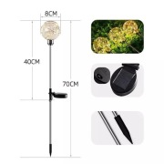 Lampa solarna ogrodowa kula WW - 2szt