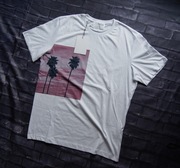 Koszulka T-Shirt męska Selected Homme biała z nadrukiem, rozmiar XL