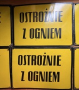 Tabliczka informacyjna PRL