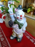 Figurka klaun porcelana.