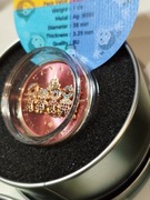 1 Oz 2021 $5 Canada Maple Leaf Big Family  pink 