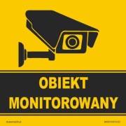 NAKLEJKA monitoring 10X10cm, druk EKO!!!